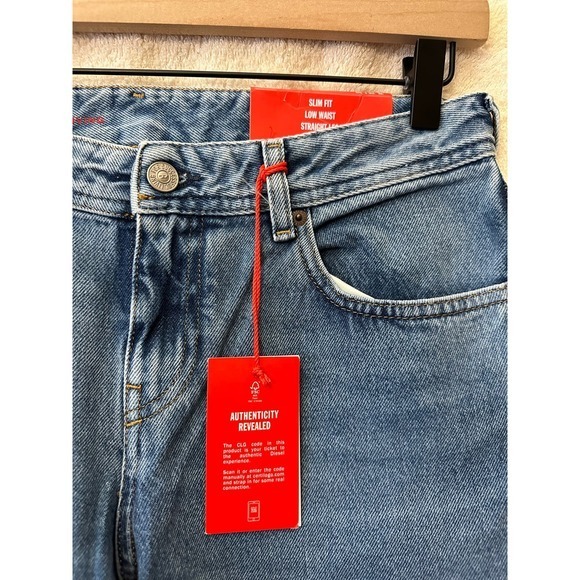 Diesel Straight Jeans 2002 5-Pocket Slim Fit Low Waist Jeans Size W28 L30 - Picture 7 of 16